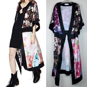 Shakuhachi Kimono‎ Flower Bomb Jacket Mixed Floral Pattern Medium